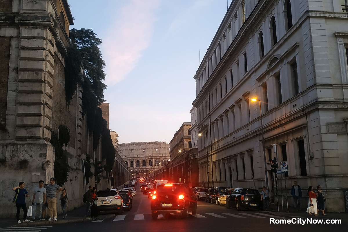 View of Colesseum from Via dei Serpenti