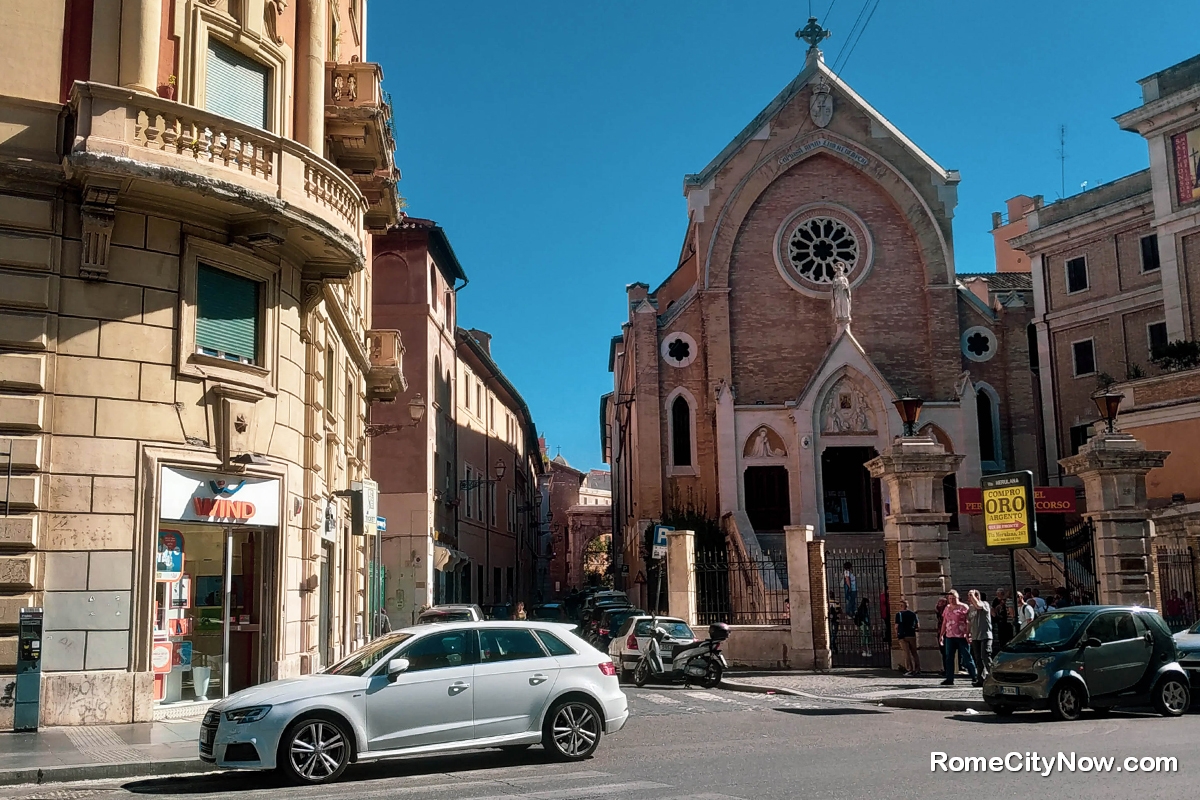 View of Chiesa di S. Alfonso De Liguori on Via Merulana