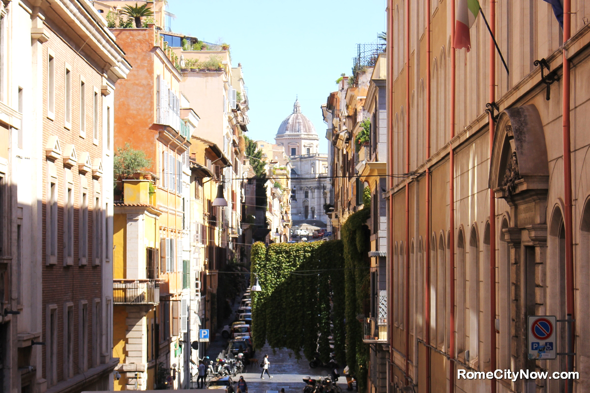 View of Santa Maria Maggiore from Via Panisperna