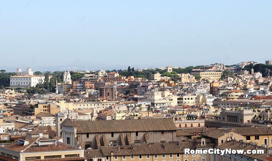 Panoramic view from Piazza Venezia