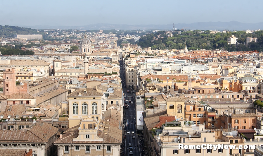 Rome view from Piazza Venezia