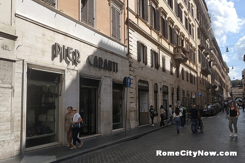 Shopping Street in Rome