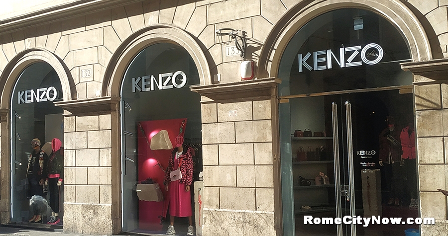 Kenzo, Shopping in Rome