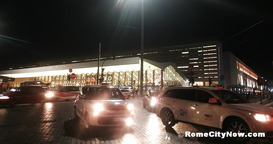 Termini Train Station, night view